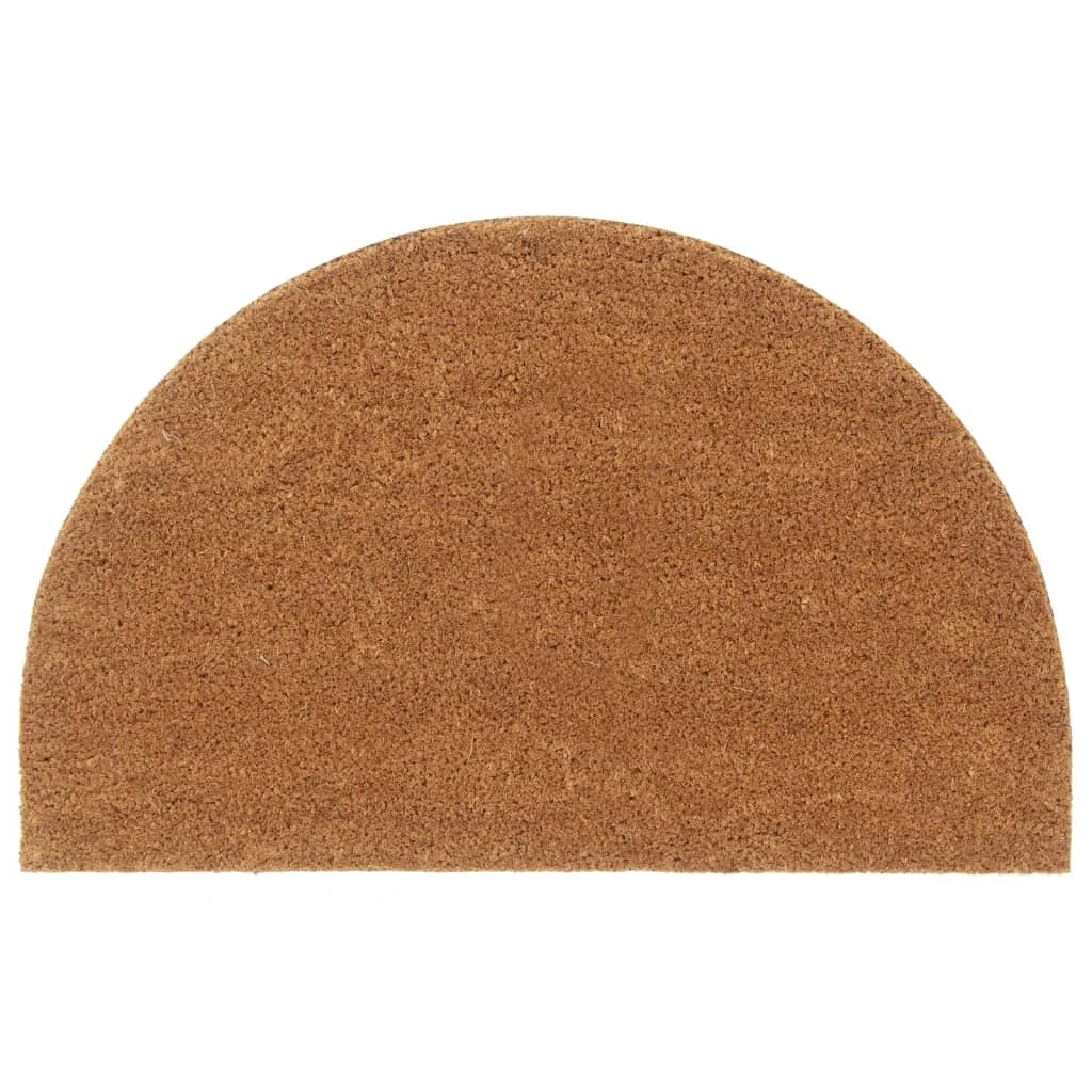 50x80 cm natural coconut fiber semicircular doormat