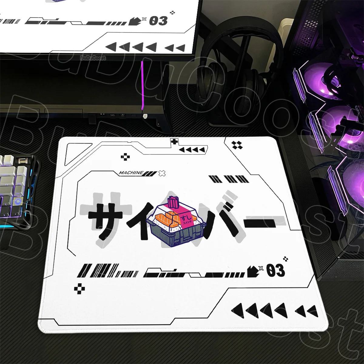 

Cyberpunk Style Small Non-slip Office Desk Mat XS Computer Gamer Mausepads New Japan Element Art Design Speed Keyboard Mouse Pad