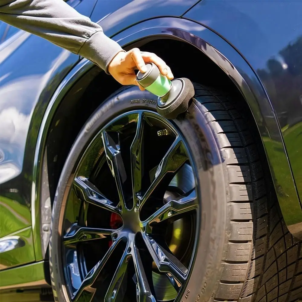 

Reusable Tire Shine Applicator No-Drip Streak-Free Shine Car Tire Flow Dressing Applicator Portable Durable