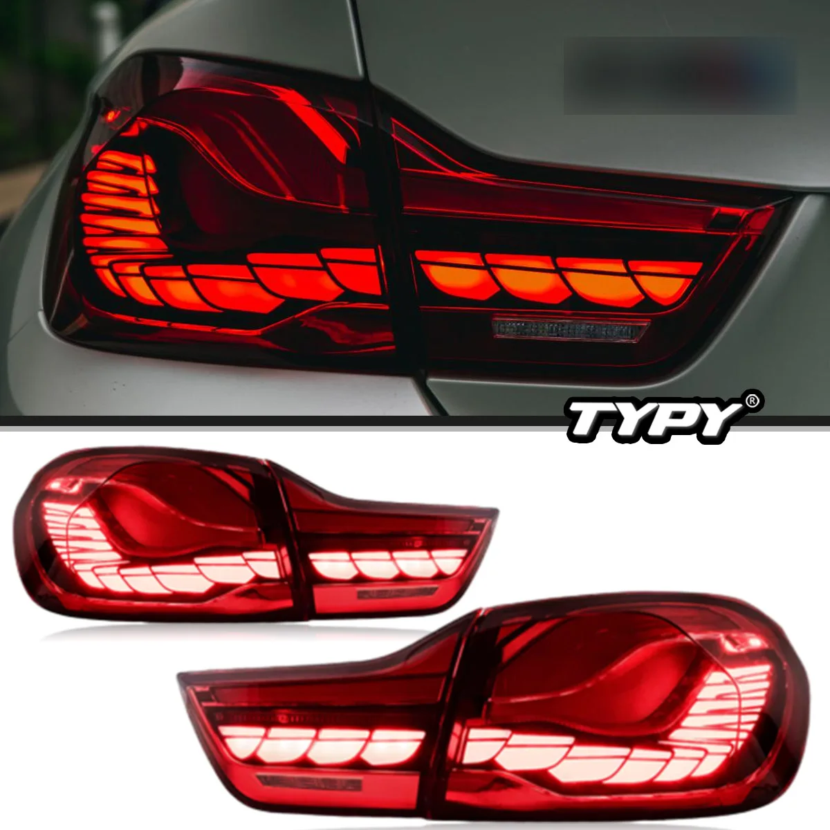 

TYPY Car Lights For BMW 4 Series F32 Taillights F36 LED Tail Lamp 2013-2019 DRL Dynamic Sequential Turn Signal Car Accessories