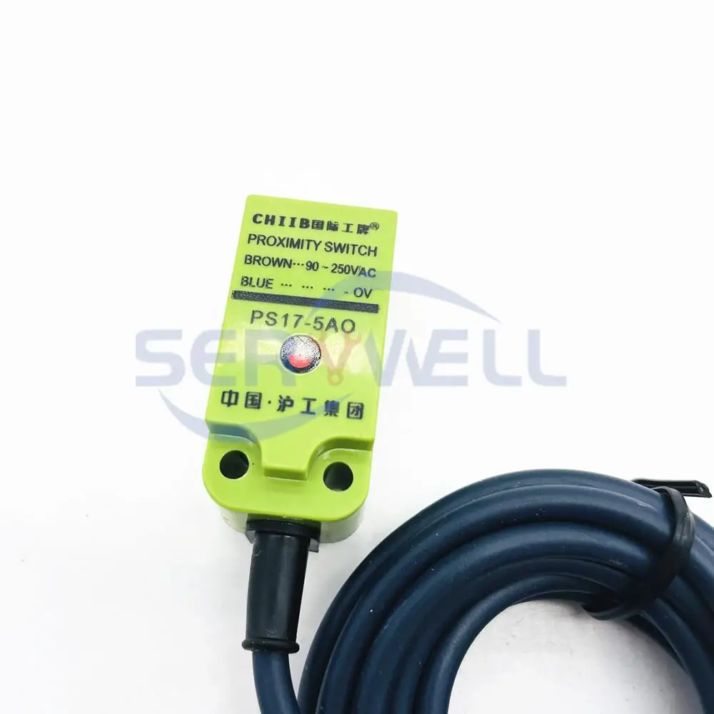 PS17-5AO Inductive Proximity Switch Sensor AC90-250V 2-Wire NO 18*18*1mm(Rail)