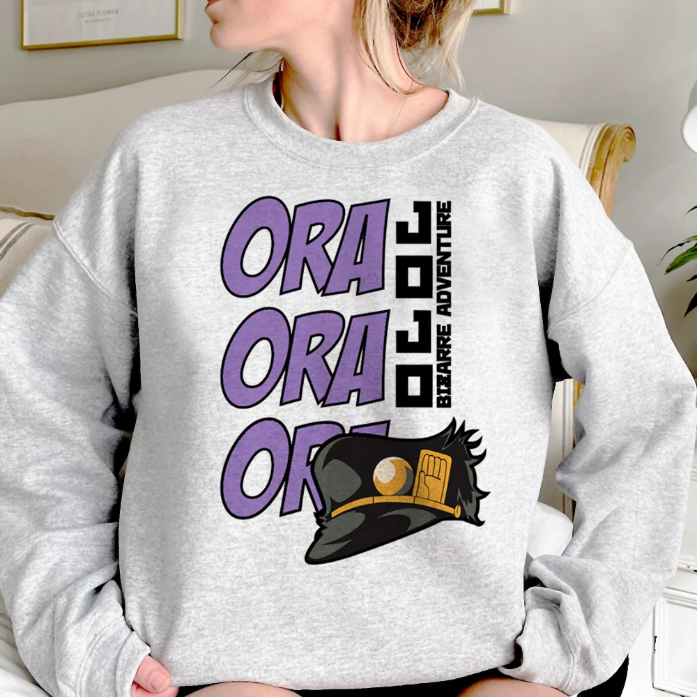 

Jojo Bizarre Adventure hoodies women harajuku anime 90s Fleece pulls women anime pulls