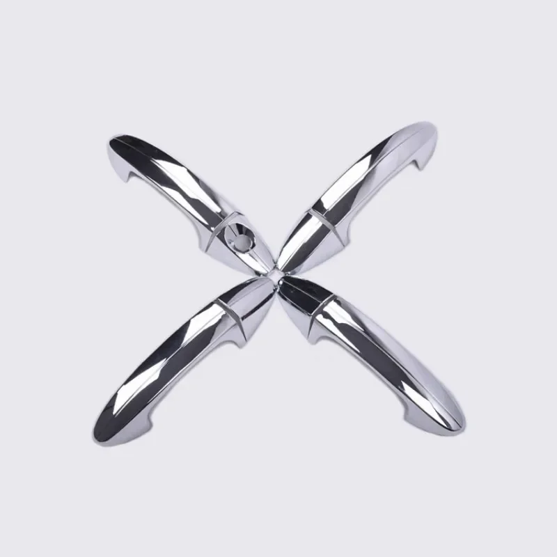 FUNDUOO Para Ford Ecosport 2013-2016 Ford Fiesta 2009 2010 2011 2012 2013 2014 2015 Chrome Maçaneta Da Porta Do Carro Capa Guarnição
