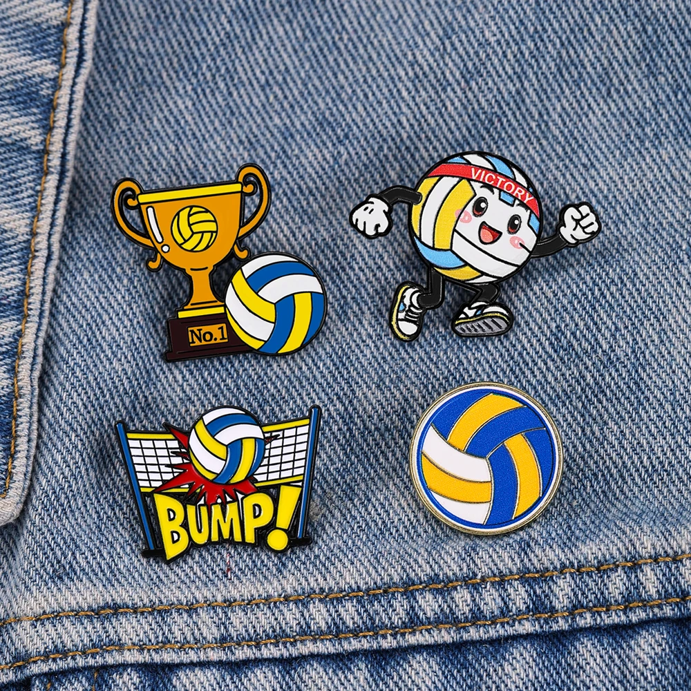 4pcs Football Player Enamel Brooch Creative Design Sport Metal Badge Punk Lapel Pin Jewelry Friend Gift view 5