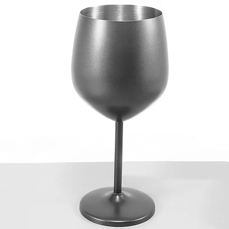 1pc Stainless Steel Wine Glass, Champagne Glass, Whiskey Glass, Creative Metal Goblet Red Wine Glass, Barrel-Type Drop-Resistant