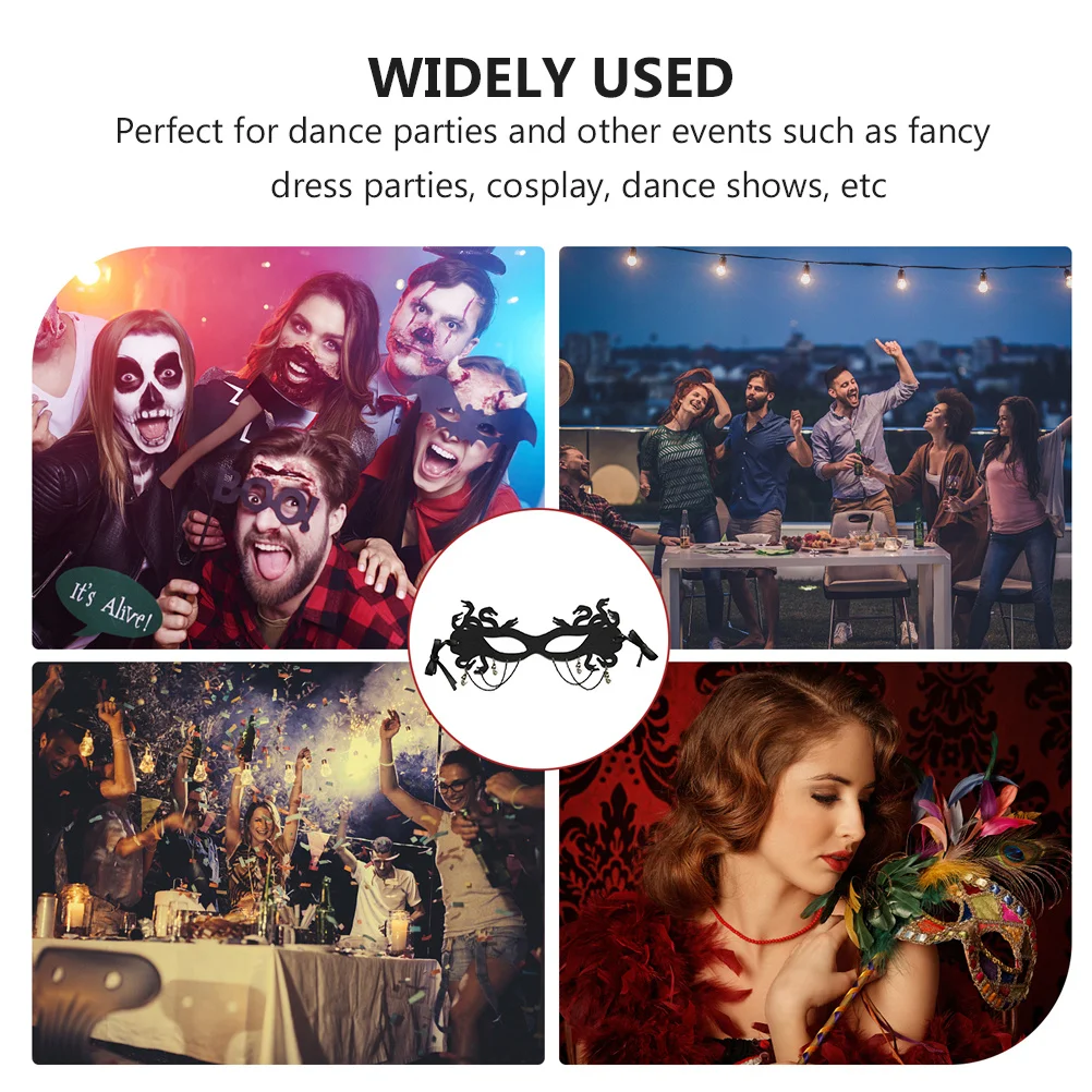 

1pcs Witch Costume Mask Half Face Masquerade Halloween Party Cosplay Prop Nightclub Wedding Dance Fashion Show Accessory