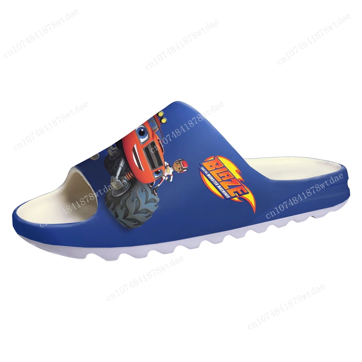 Blaze And The Monster Machines Soft Sole Sllipers Mens Womens Teenager Home Clogs Step In Water Shoes On Shit Customize Sandals