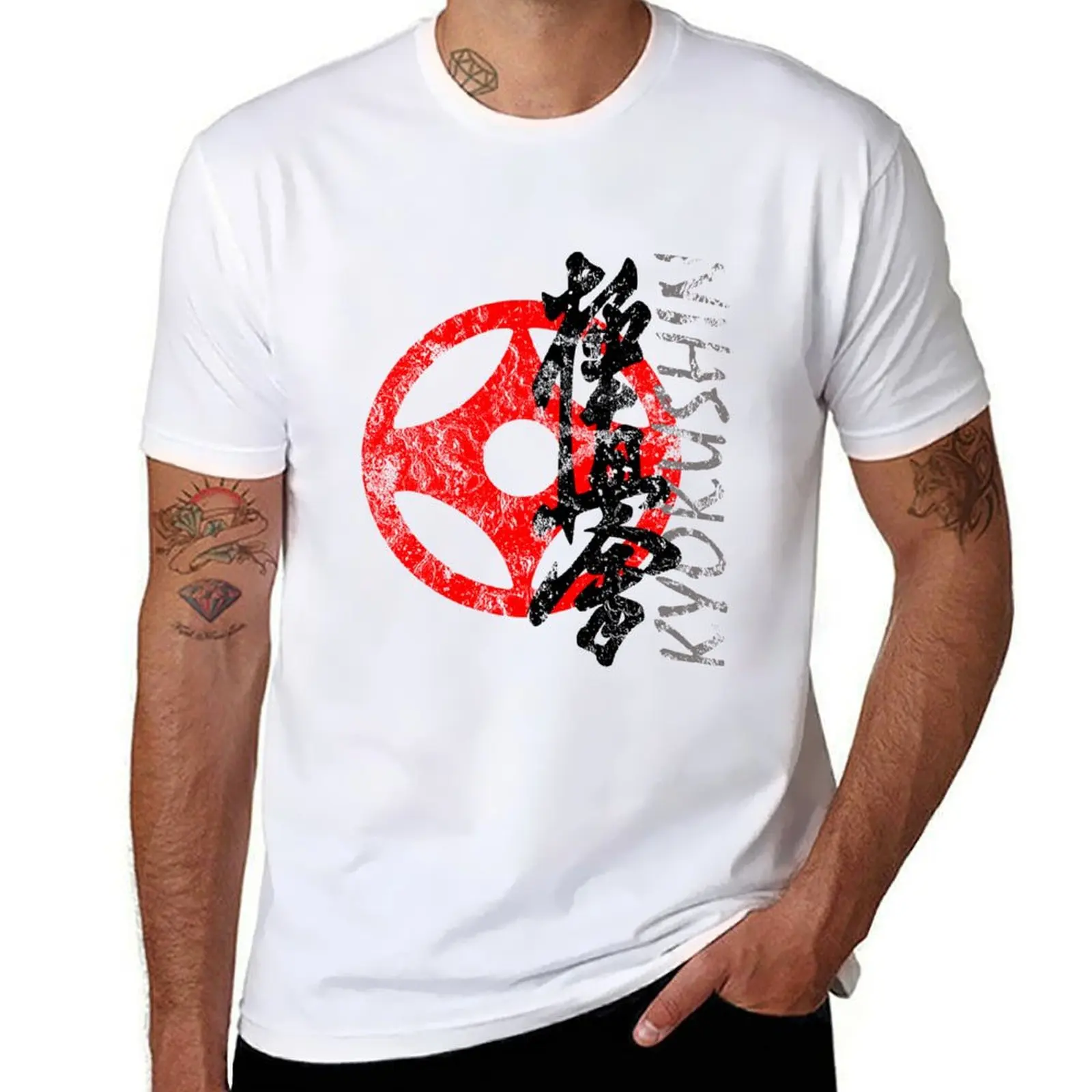

t anime Kyokushin shirts t man man shirts T-Shirt Karate shirt t oversize Lesson summer printed for