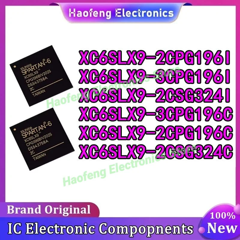 XC6SLX9-2CPG196I XC6SLX9-3CPG196I XC6SLX9-2CSG324I XC6SLX9-3CPG196C XC6SLX9-2CPG196C XC6SLX9-2CSG324C Chip IC BGA-196 en stock