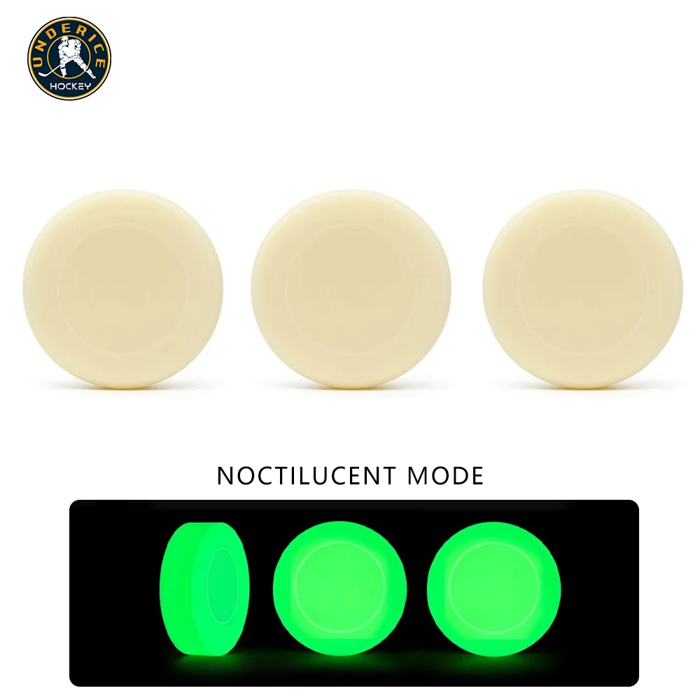 

3 шт. шайба для хоккея, светящаяся хоккейная шайба, светящиеся шайбы для пола, устойчивая резина для хоккейного тренировочного мяча, аксессуар