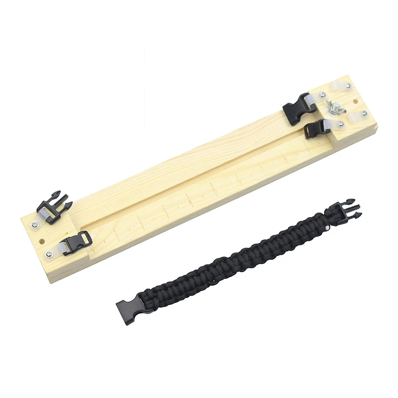 Holz Paracord Jig verstellbare Länge Paracord Jig Armband Maker DIY Hand stricken Armbänder Halsketten – Detail 4