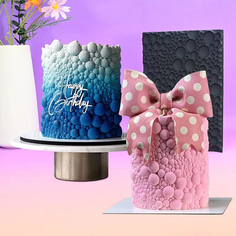 Resuable Cake Texture Silicone Baking Mold Non-stick Pastry Swiss Roll Chocolate Ice Cream Decorative Tools Gadgets Accessories