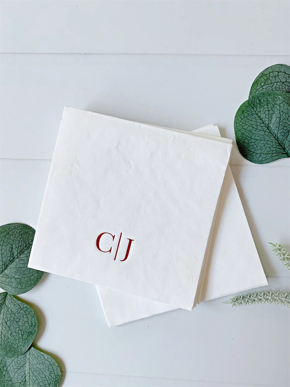 

50PCS Initial Wedding Bar Cocktail Napkins