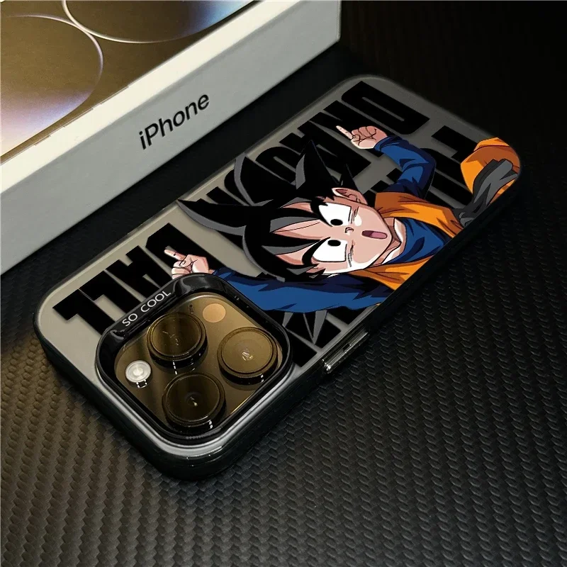 Coque de téléphone antichoc Anime Dragons Ball Goku, coque arrière, iPhone 16 15 14 13 12 11 Pro Max X Poly XSMAX 8 7 Plus Candy 256