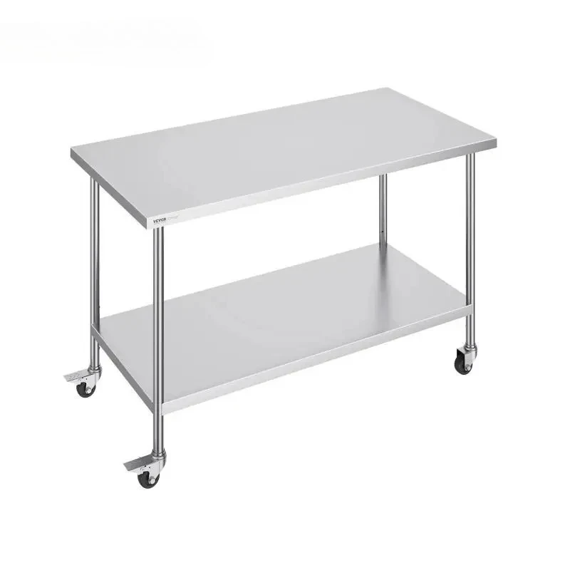 

30 x 60 Inch Stainless Steel Work Table Heavy Duty Food Prep Worktable for Commercial Kitchen Restaurant Utility Table