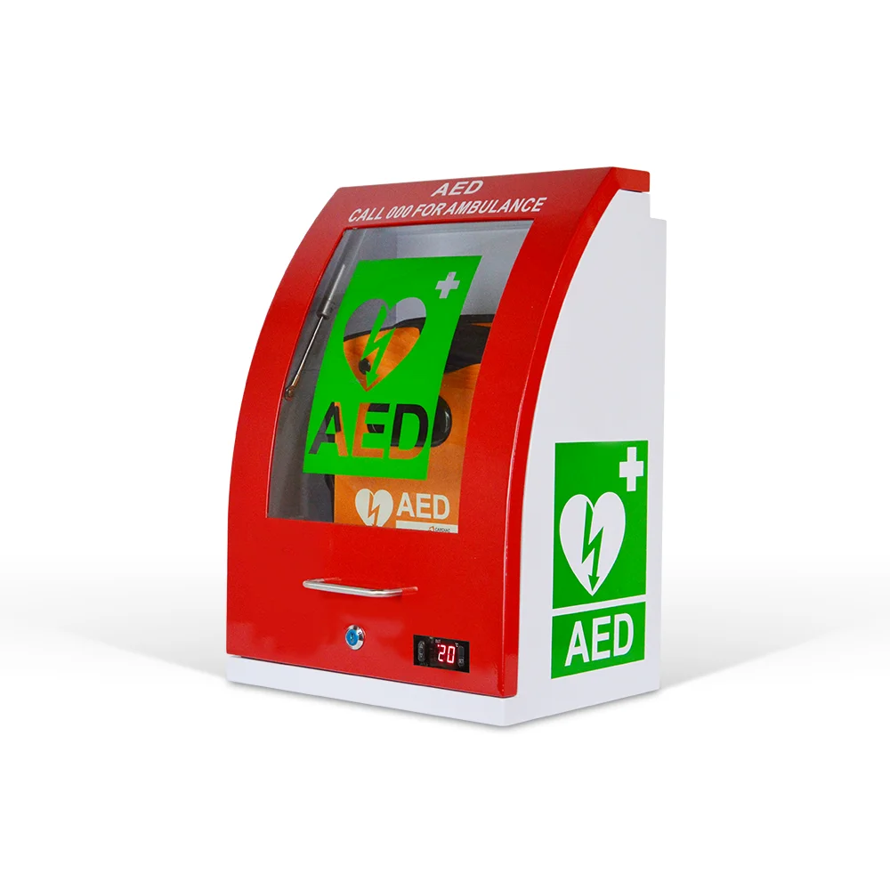 Quality Goods First Aid Kit AED Cabinet Wall Mounted Medical Cabinet Modern Metal First Aid Kit Medicine Box Aed Outdoor Cabinet