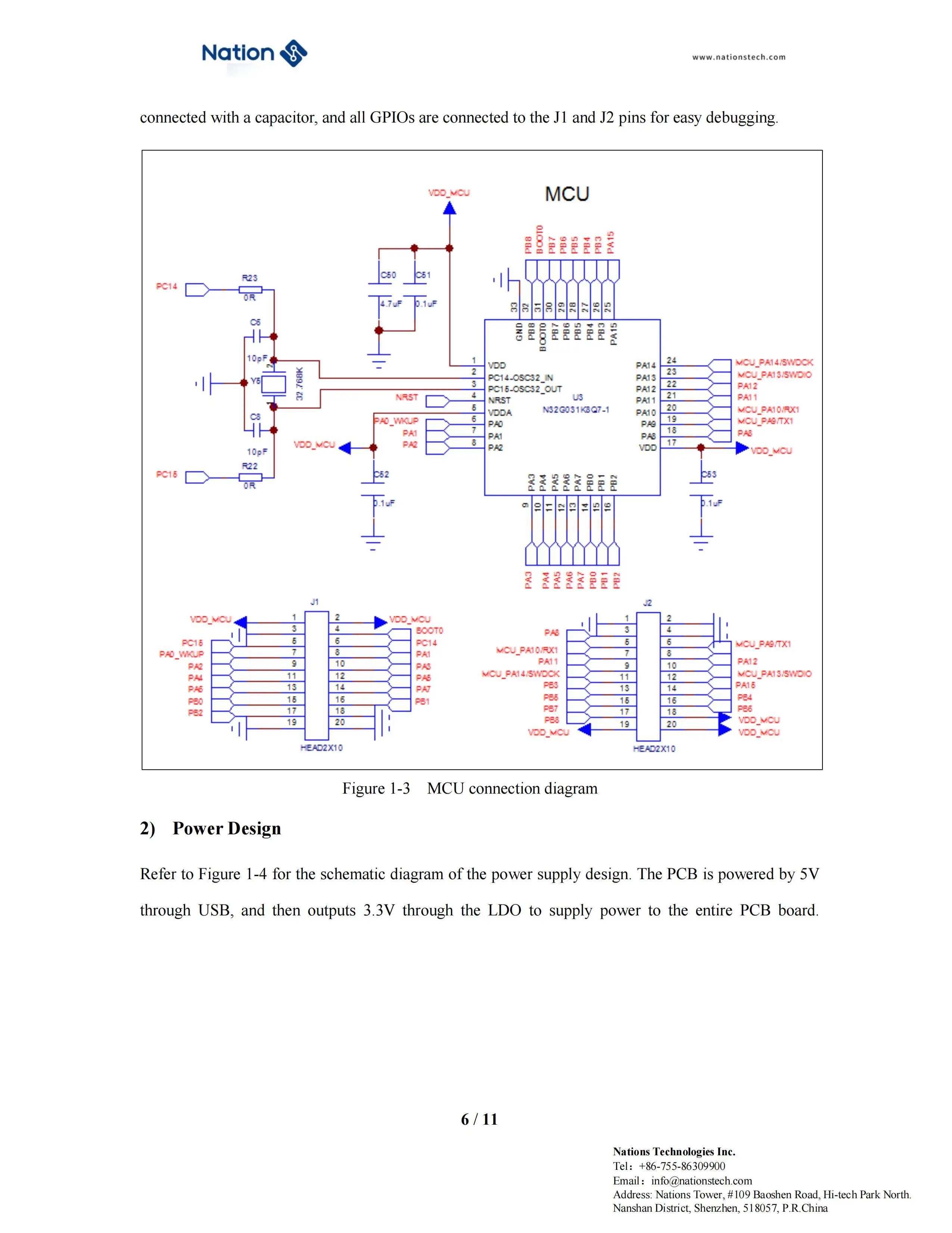 N32g031 Entwicklungs board N32G031K8Q7-STB Onboard NS-LINK Online-Debugger – Detail 10