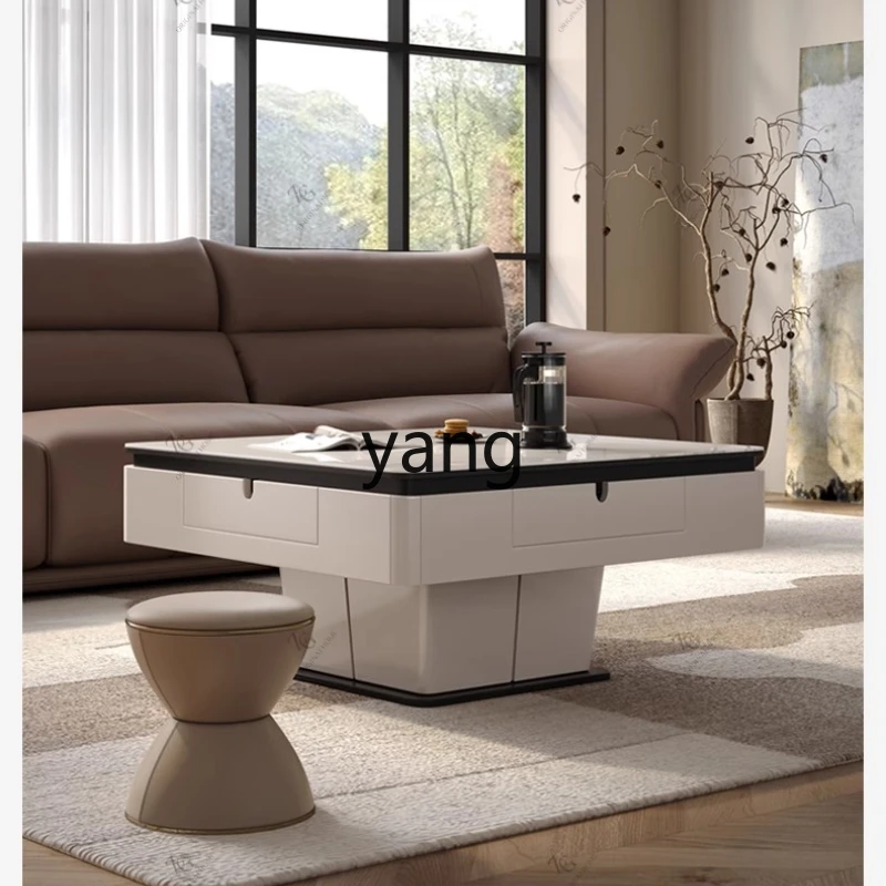 

YHM rock slab lifting mahjong table household