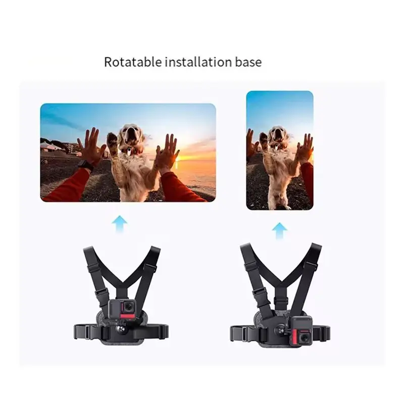 SQPP-Chest Strap Adjustable Sports Accessories Cameras Chest Strap Bracket Outdoor Accessory