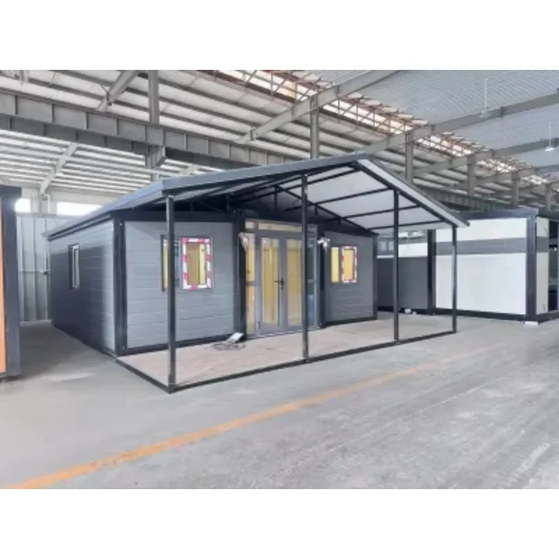 Energy-efficient Prefab Homes 20ft Mobile Foldable Container Trailer House on Wheels for Scenic Retreat or Glamping Pod