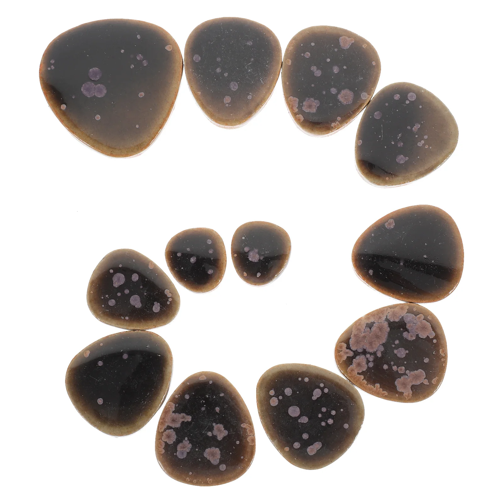 

3pcs 3 Bags Ceramic Mosaic Pieces For Diy Craft Projects Tiles Set Supplies Decorative Flat Small Tiles Vase Photo Frame Coaster