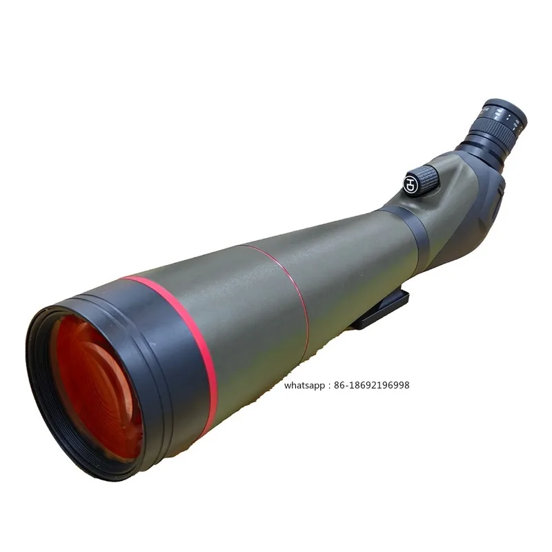 25-75x100 HD longue-vue Bak4 prisme 100mm lentille d'objectif FMC chasse en plein air astronomie voir l'observation des étoiles télescope d'oiseaux