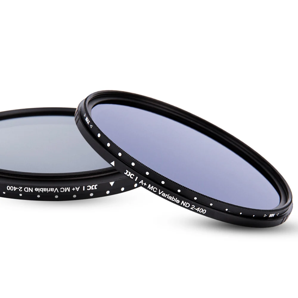 ND Filter-filtro de lente ajustable de densidad neutra, accesorios de fotografía de 49mm, 55mm, 58mm, 67mm, 77mm y 82mm, ND2-400 Variable