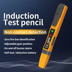 Luce sonora AC/per rilevamento tensione CC Tester elettrico senza contatto Pen Continuità Test batteria Matita VD806