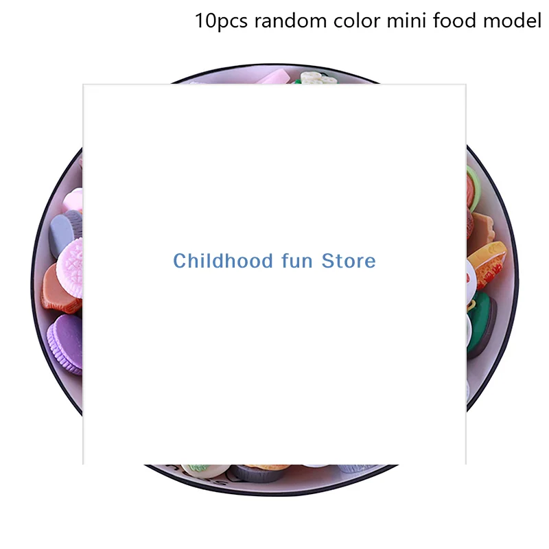 ชุดของเล่นอาหารจิ๋วสำหรับบ้านตุ๊กตา 10 ชิ้น ของตกแต่งครัวบ้านตุ๊กตา อุปกรณ์เสริมบ้านตุ๊กตา สำหรับเด็กเล่นบทบาทสมมติ