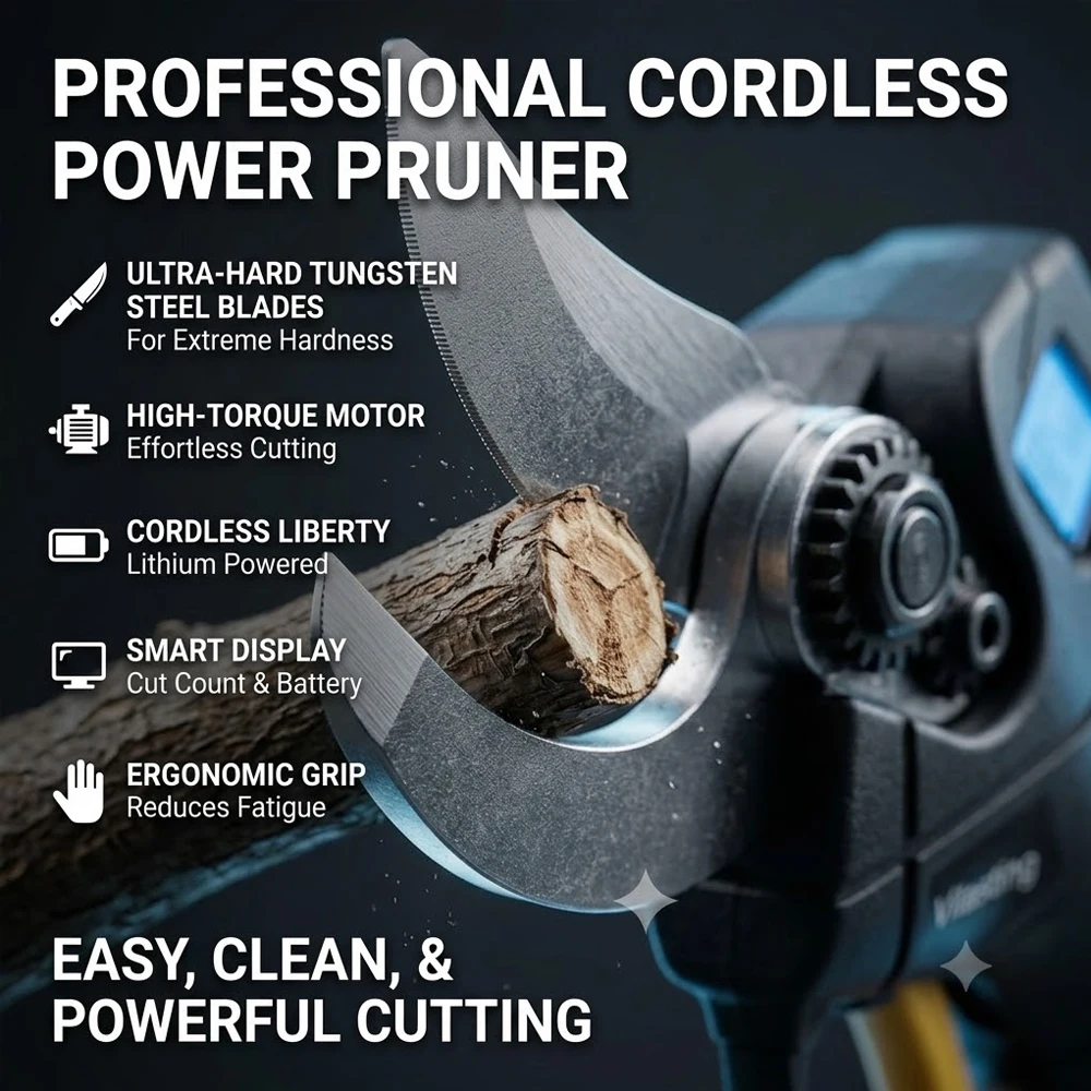 Cordless Brushless Electric Pr - Pruning Shears review and price