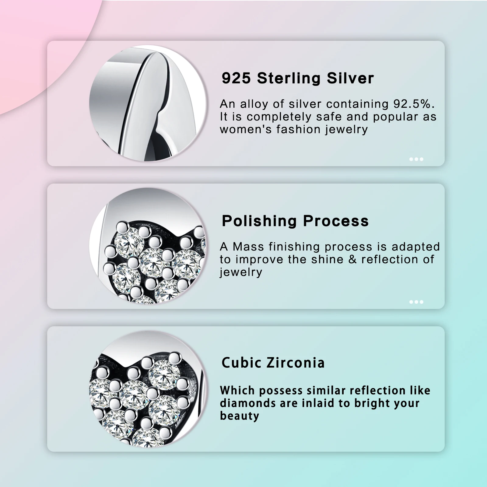 925 فضة الحب الماس سحر للنساء ، تحديد المواقع مشبك ، يناسب أساور باندورا الأصلي ، DIY بها بنفسك مجوهرات هدية