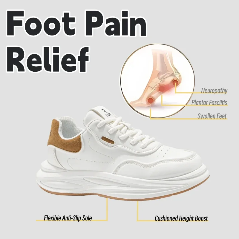 

Fipatbu Summer Casual Board Shoes For Men Lace Up Fashion Simple Round Toe Wearproof Outdoor Comfortable White Low-Top Sneakers