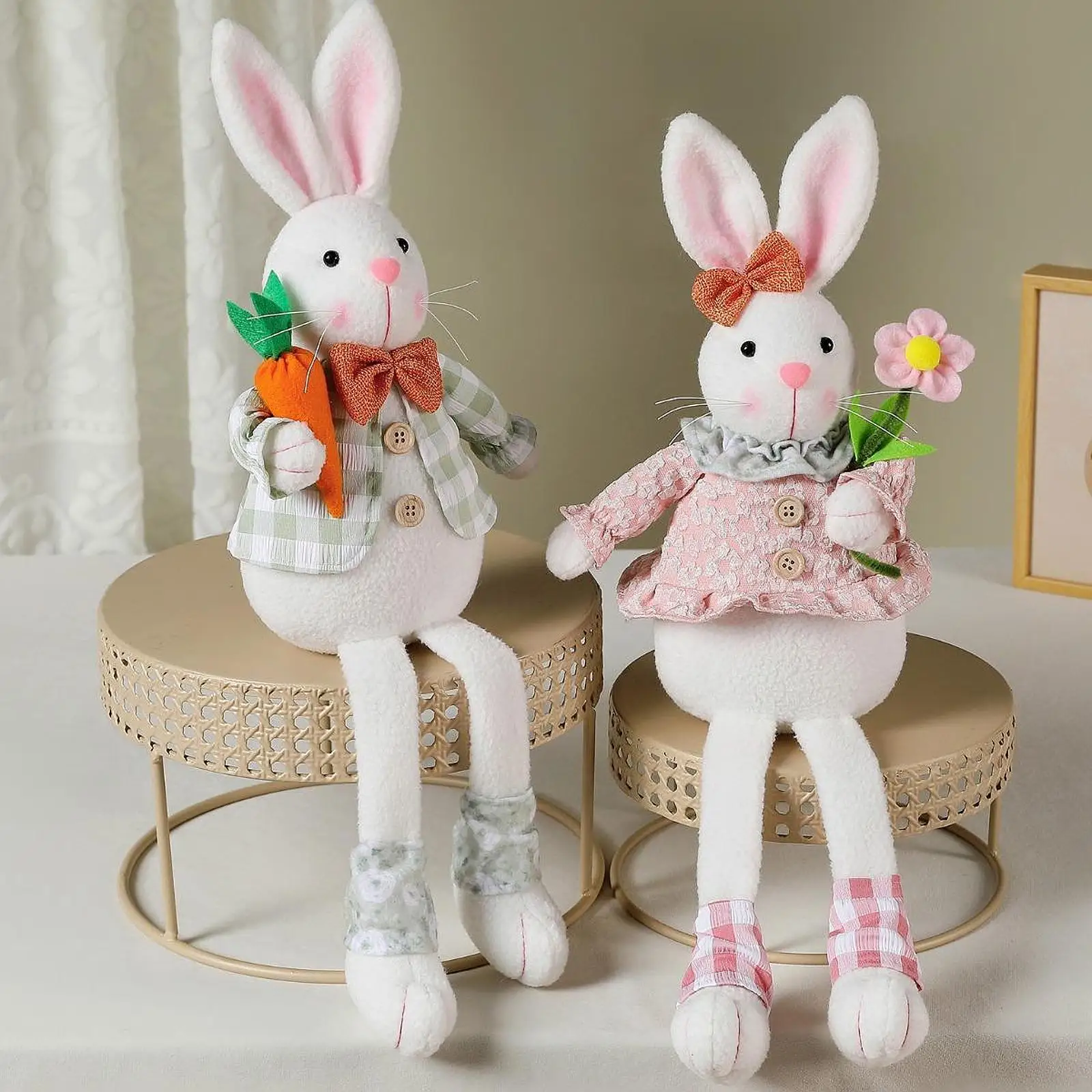 

Пасхальный кролик, плюшевая игрушка, мягкие сувениры, удобные плюшевые животные, декоративные домашние игрушки