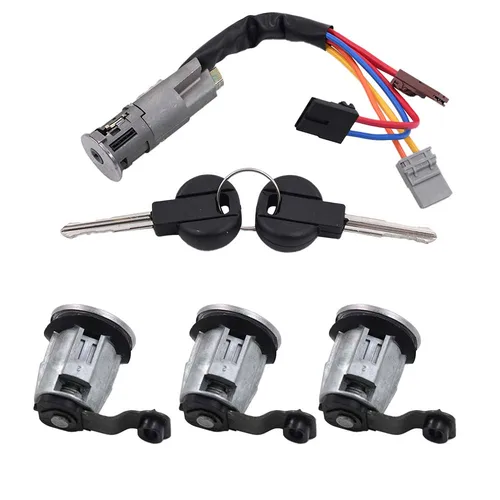 Imagen 2 del producto Para Peugeot Partner para Citroen Berlingo 1996-2008 1 Juego de cerraduras delanteras y traseras de 3 puertas + 1 barril de encendido 96244156 252522 9170.G3