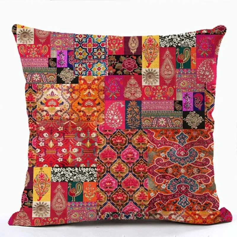 Geometric Home Decor Moroccan Ethnic Bohemian Cushion Cover Office Sofa Pillow Cover Outdoor Camping Hug Pillow Cover view 3