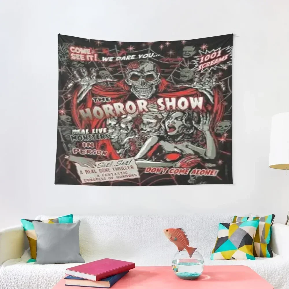 

The Horror Show Tapestry Kawaii Room Decor Room Decoration Aesthetic Funny Decoration Pictures Room Wall Tapestry