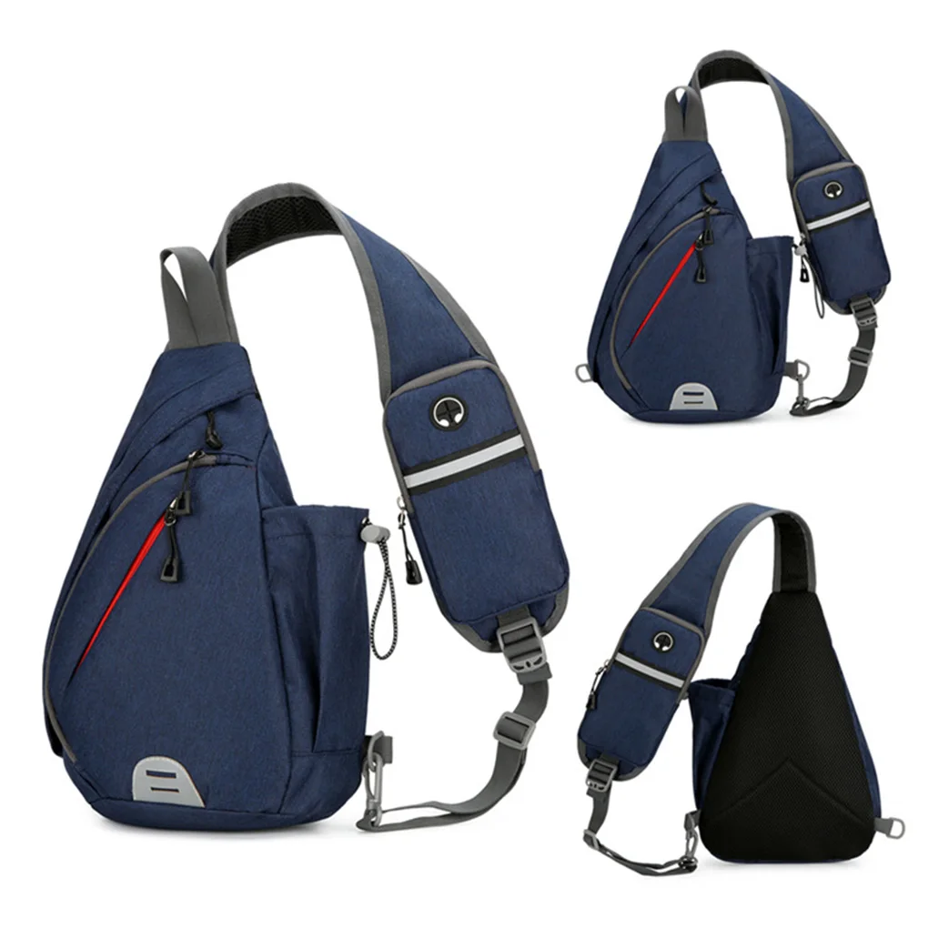 

Повседневная нагрудная сумка, мужская сумка через плечо для мобильного телефона, многофункциональная легкая сумка через плечо для занятий спортом на открытом воздухе