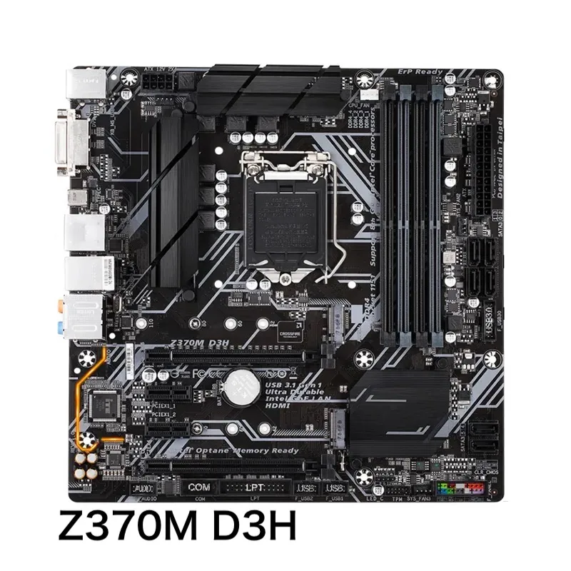 For Gigabyte Z370M D3H Desktop Motherboard 64GB LGA 1151 DDR4 Micro ATX Z370 Mainboard 100% Tested OK Fully Work Free Shipping