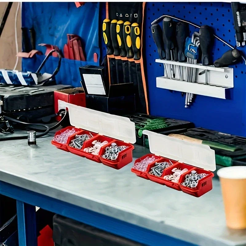 قطعة واحدة من صندوق منظم متعدد الأقسام للبراغي والأجزاء الصغيرة - أجهزة بلاستيكية متينة وحقيبة تخزين المجوهرات #2