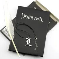 A5 Anime Death Note Notebook Set Leather Journal Collectable Death Note Notebook School Anime Theme Writing Journal Kids Gifts