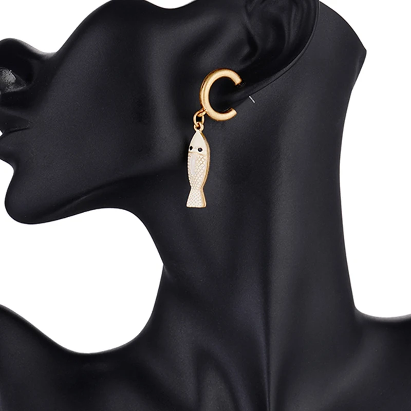 

Bohemia Fish Earrings for Fashion Women Ocean Series Scallop Beach Earrings for Women Cute Animal Jewelry Accessories