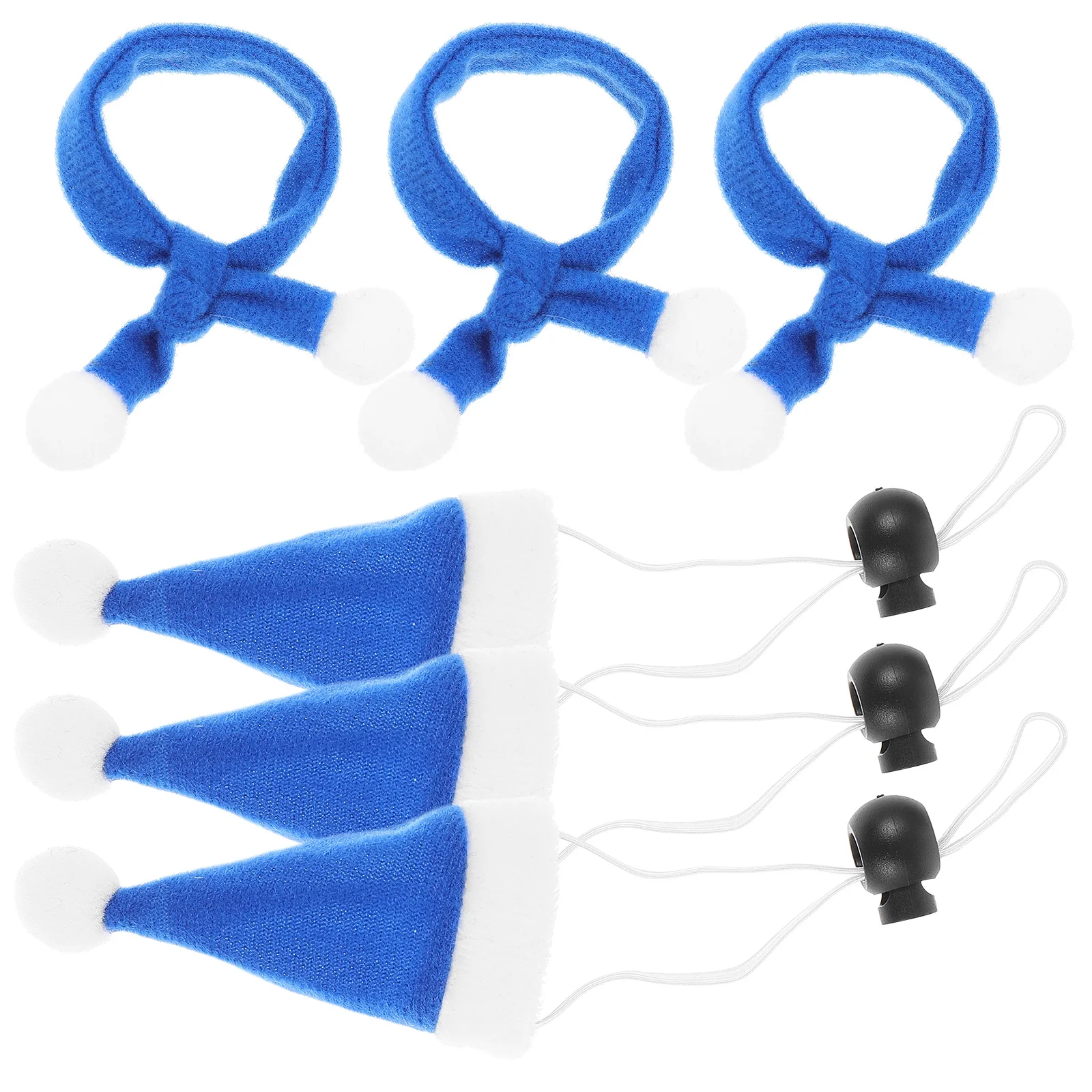 

6Pcs Christmas Pet Hat Scarf Set Lightweight Durable Dog Cat Xmas Costume Party Decoration Supply Xmas Pet Hat and Scarf