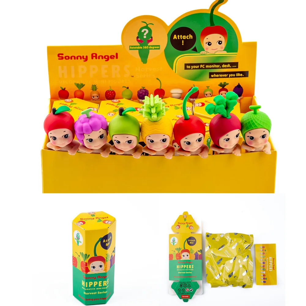 Sonny Angel Hippers Blind Box Mystery Box Fruit Series Mini Anime Figure Ornaments Dolls Fan Children Christma Birthday Gift