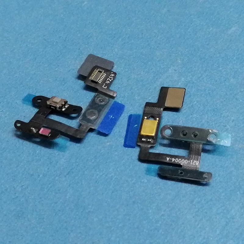 1pcs Power Button Flex Cable Volume Switch Side Button Connector Ribbon With Microphone For iPad 6 IPad6 Air 2 A1566 A1567 Parts