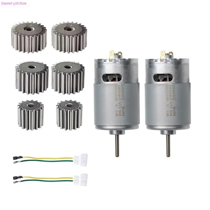 D0JC High Power RS555 24V Electric Motor Easy Install For Kids Remote Control Car Replacement Motor All Terrain Ride On Toy