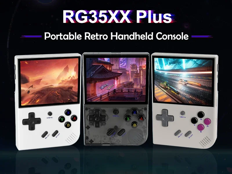 

R36S Retro Handheld Video Game Console Linux System 3.5 Inch IPS Screen Portable Pocket Video Player R35S 64GB Games New 2024