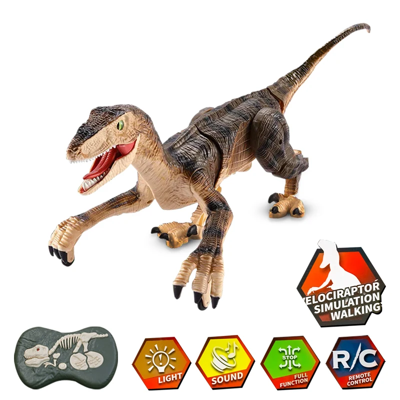 Remote Control Dinosaur Toys for Kids 2.4Ghz RC Dinosaur Robot Toy with Verisimilitude Sound for Kids Boys Girls Children\'s Gift