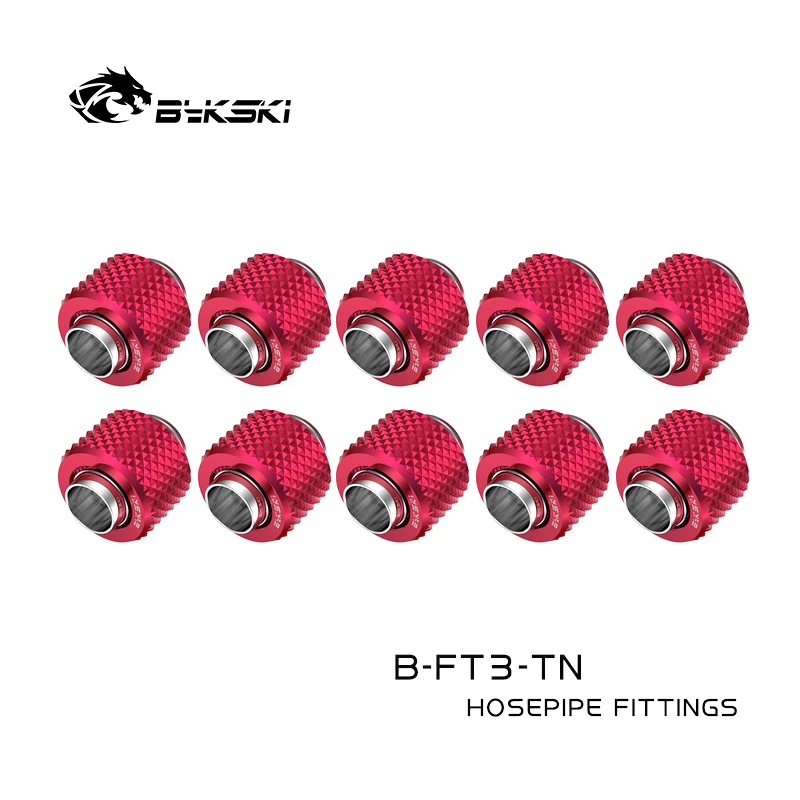 Bykski 10 pz/lotto Raccordo Morbido per 10/13mm (3/8'' - 1/2'') 10/16mm (3/8'' - 5/8'') Tubo Connettore di Compressione A Mano B-FT3-Tn /TK