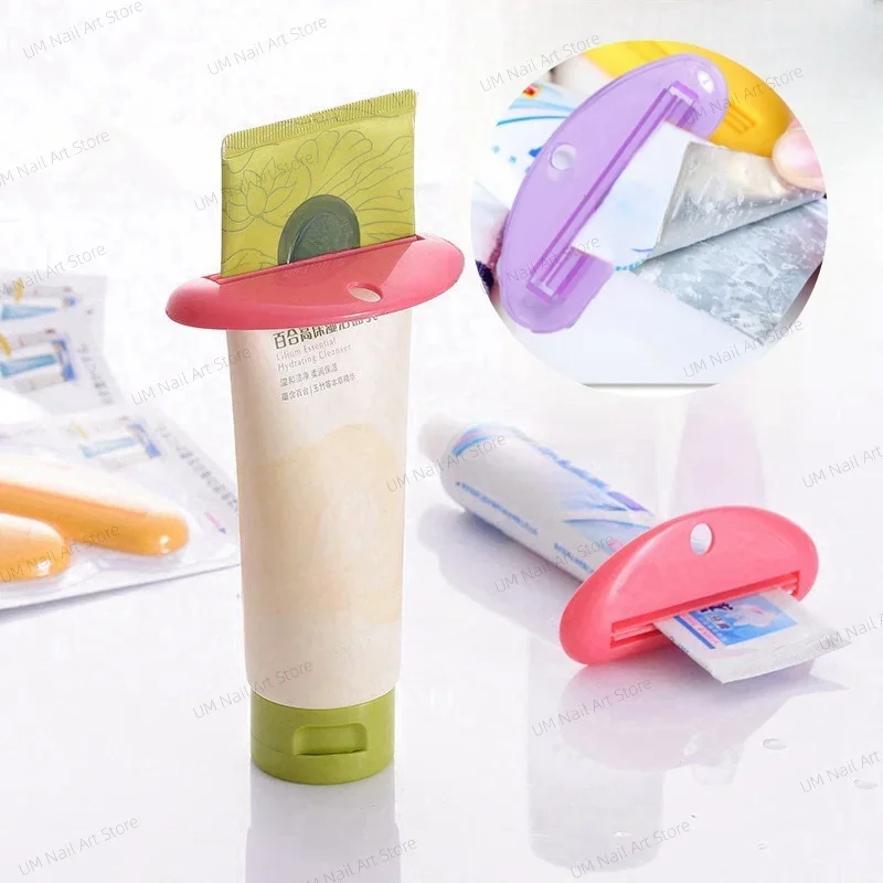 1PC Roller Toothpaste Squeezer Toilet Squeezing Sample Cosmetics Seasoning Facial Cleanser Hand Cream Squeezer Toothpaste Clip