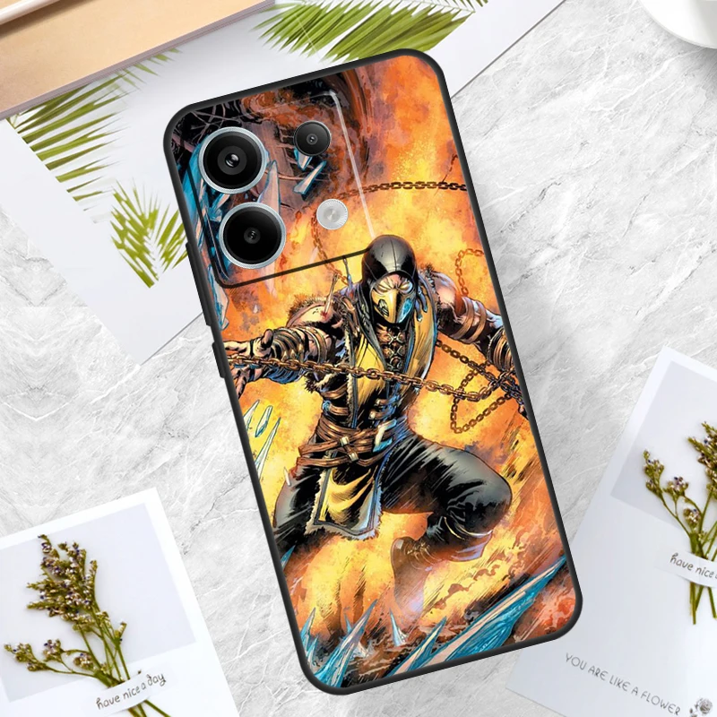 Mortal Combat Case For Xiaomi Redmi Note 13 Pro 12 11 10 9 9S 10S 11S 12S Cover For Redmi 12C 9C 10C 13C